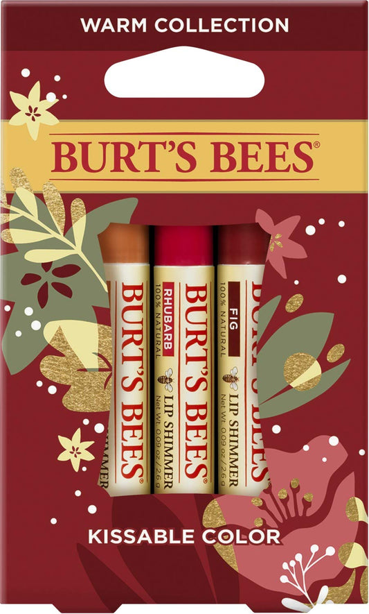 Burt's Bees, Set, Kissable Color, Warm, 3pc