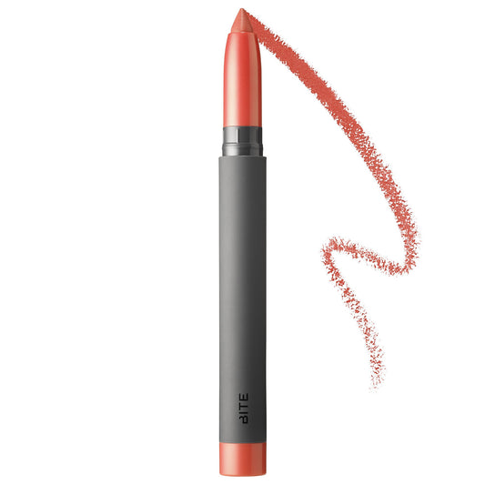 Bite, Lipstick Matte Creme Lip Crayon, Blood Orange, 0.05oz/1.5g