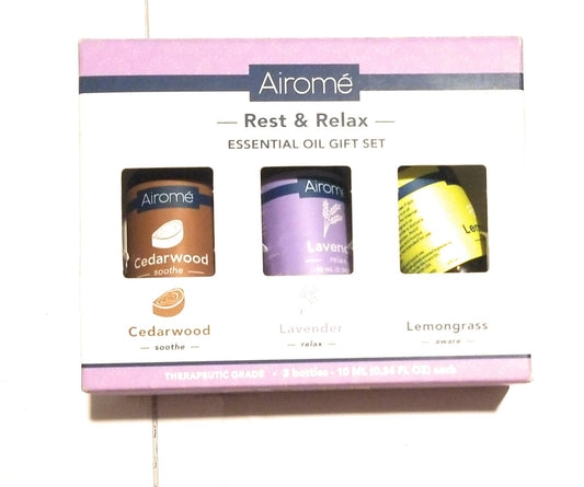 Airome, Set, Rest & Relax Essential Oil Gift, 3pc