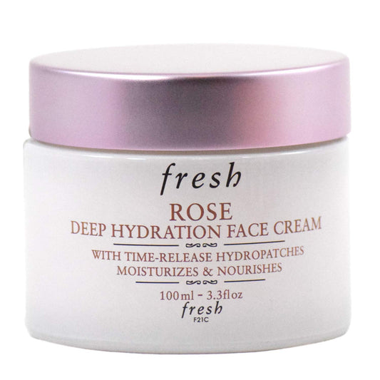 Fresh, Moisturizer Rose Deep Hydration Face Cream, 3.3oz/100ml