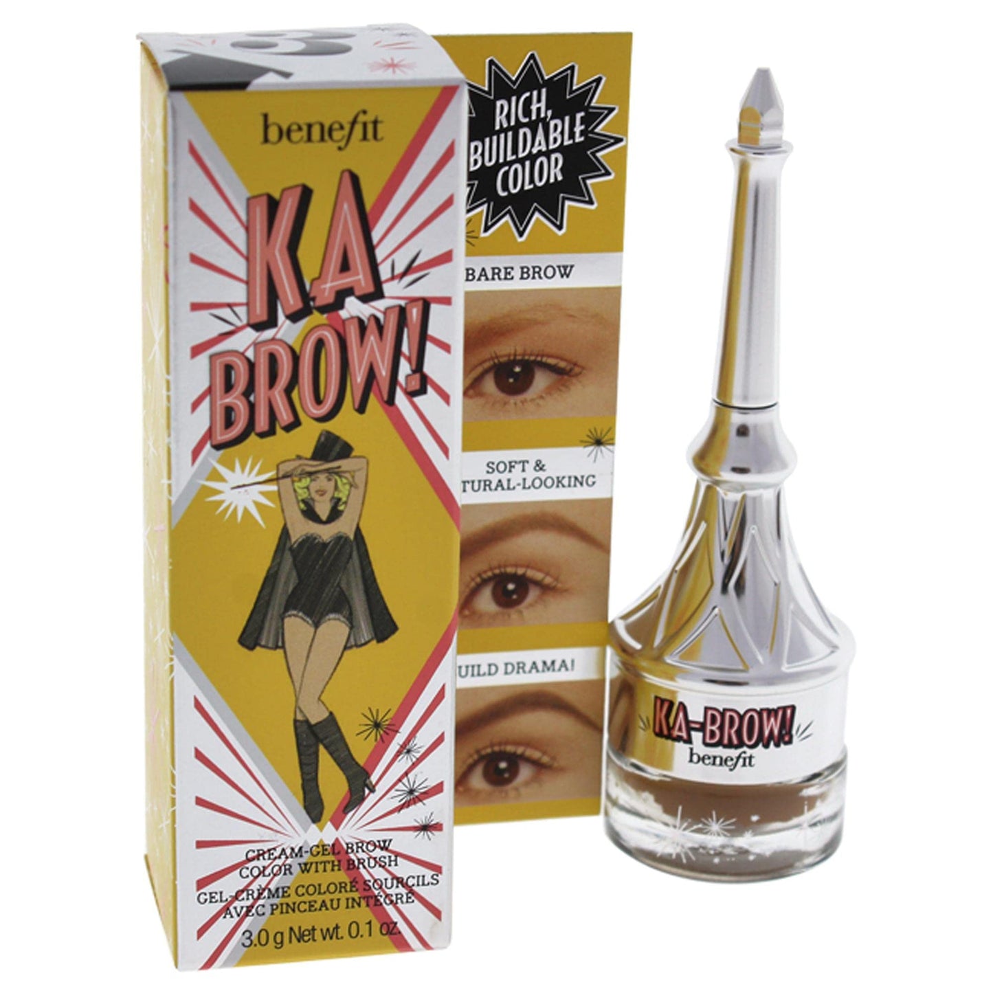Benefit, Eyebrow Ka-Brow, 5 Cool Soft Black, 0.1oz/3g