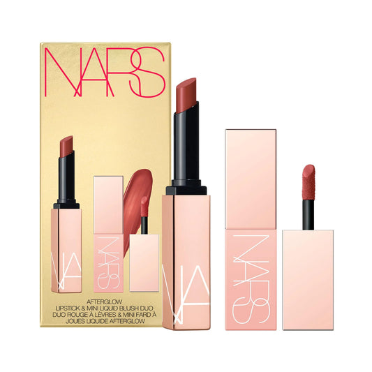 Nars, Set, Afterglow Lipstick & Mini Liquid Blush Duo, Aragon/Aragon, 2pc