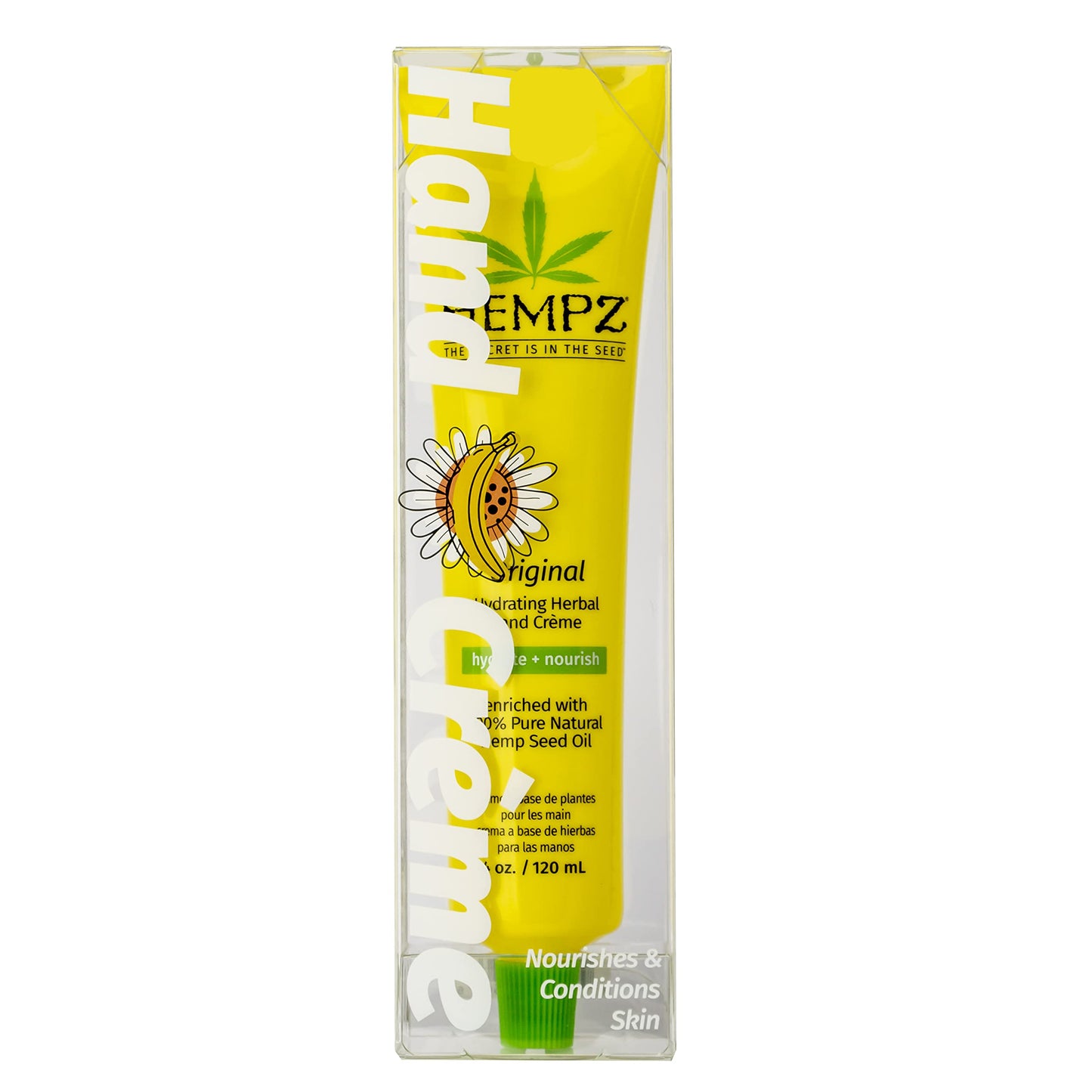 Hempz, Moisturizer Hydrating Herbal Hand Creme, Original, 4oz/120ml