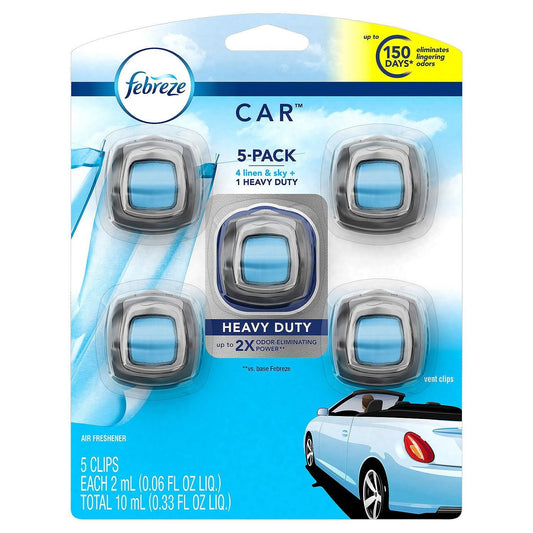 Febreze, Air Freshener, Linen & Sky, 0.06oz/2ml, 5pc