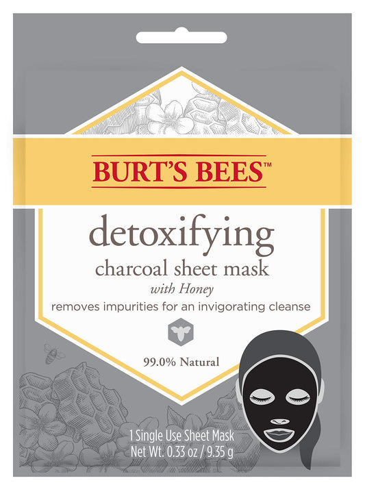 Burt's Bees, Mask Detoxifying Charcoal Sheet, 0.33oz/9.35g