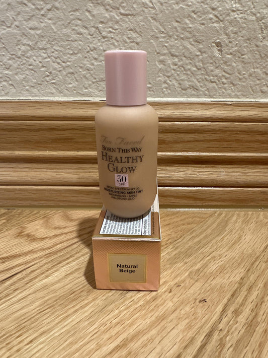 Too Faced, Foundation Born This Way Healthy Glow SPF 30, Natural Beige, 2oz/60ml