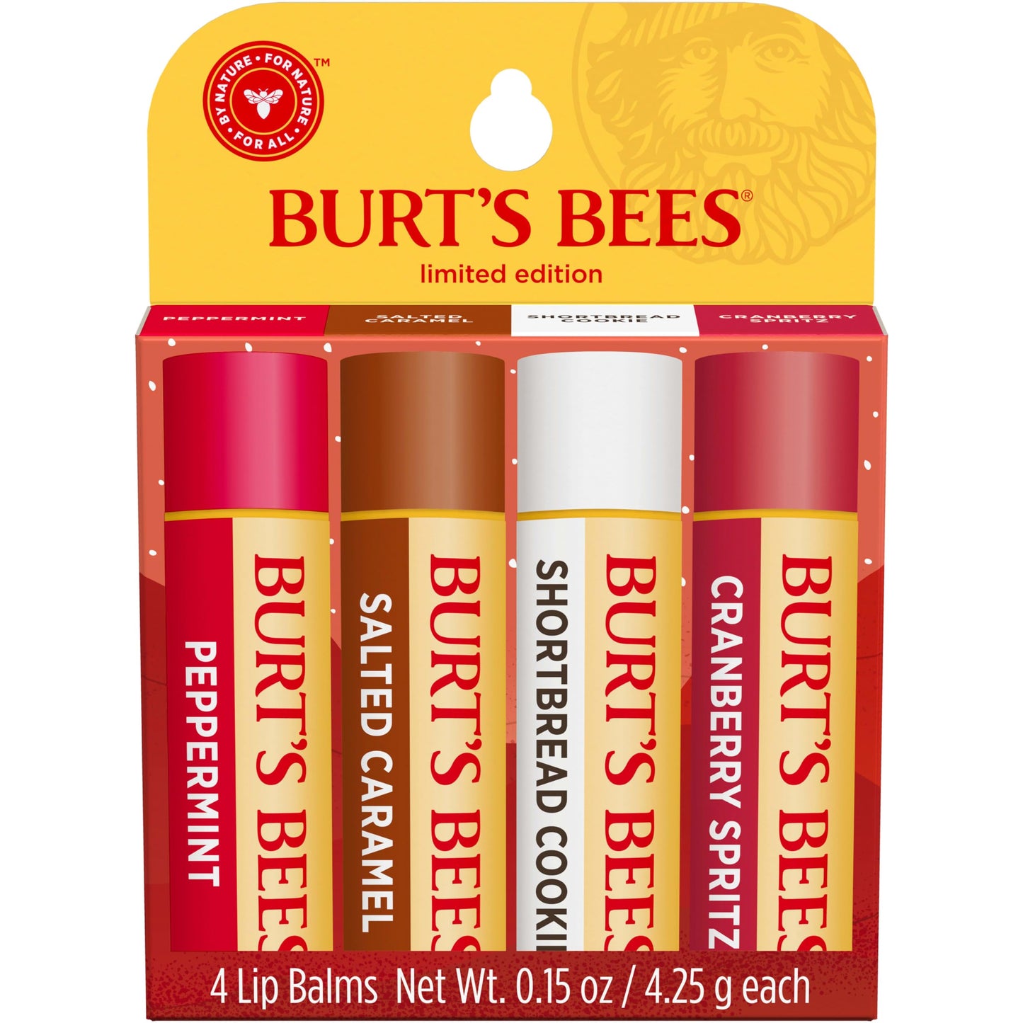 Burt's Bees, Set, Festive Fix Holiday, 4pc