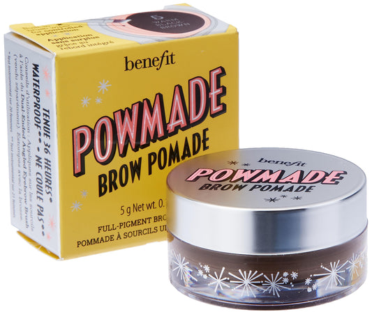 Benefit, Eyebrow POWmade Brow Pomade, Warm Black-Brown, 0.17oz/5g