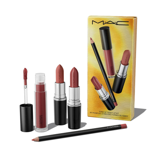 MAC, Set, H24 Tons of Teddy Lip Kit, 4pc