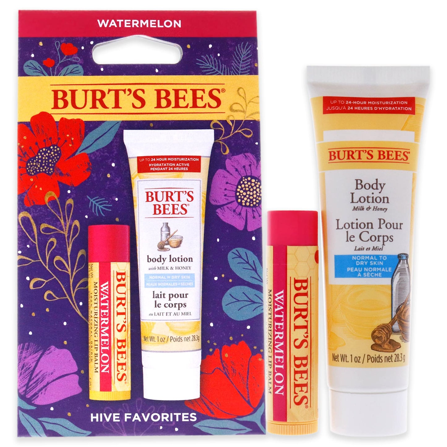 Burt's Bees, Set, Hive Favorites, Watermelon, 2pc