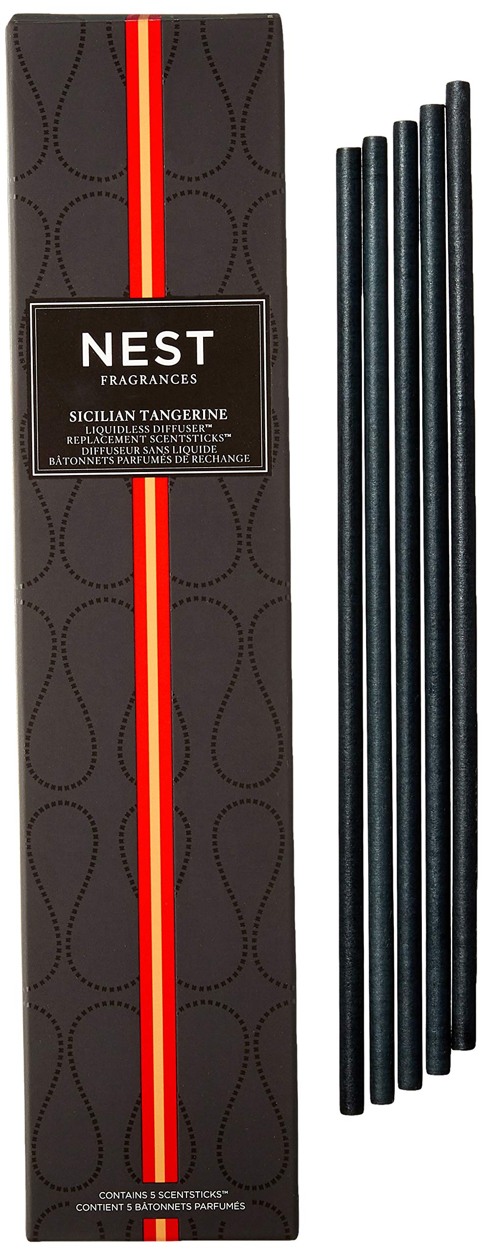 Nest, Diffuser Liquidless Refill, Sicilian Tangerine, 5pc